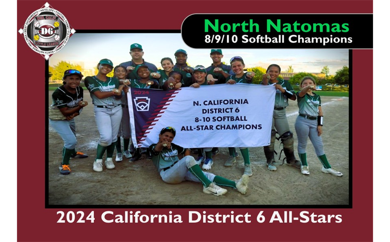District 6 8-10 Softball Champion - North Natomas